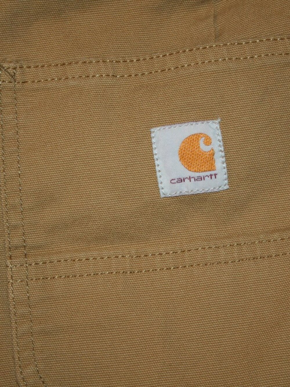 CARHARTT Original Fit 10 Tan Flex Canvas Cargo Shorts Waist: 32" Womens Stretch - Picture 4 of 7